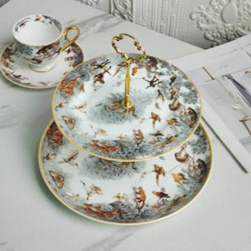 2단 디저트 스탠드