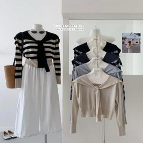 여성용 긴소매 니트