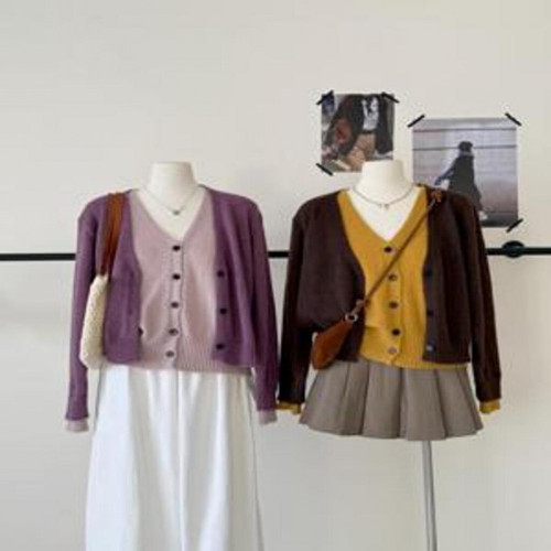 여성용 긴소매 니트