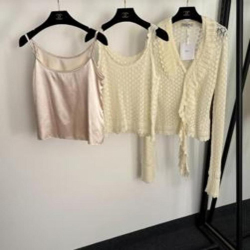 여성용 긴소매 가디건 세트