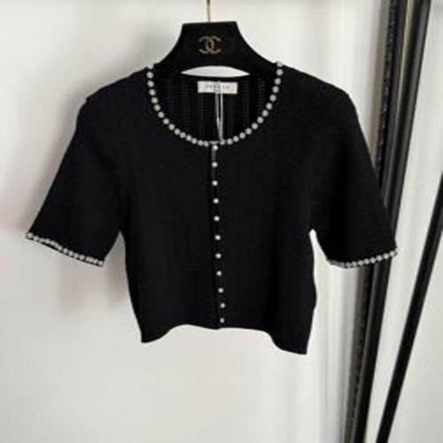 여성용 반소매 가디건