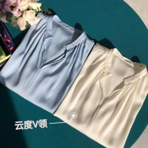 여성용 긴소매 블라우스