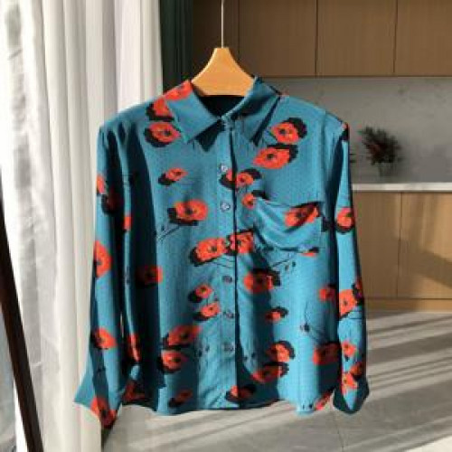 여성용 긴소매 블라우스