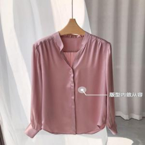 여성용 긴소매 블라우스