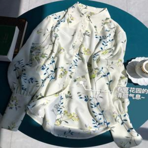 여성용 긴소매 블라우스