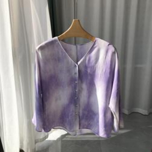 여성용 긴소매 블라우스