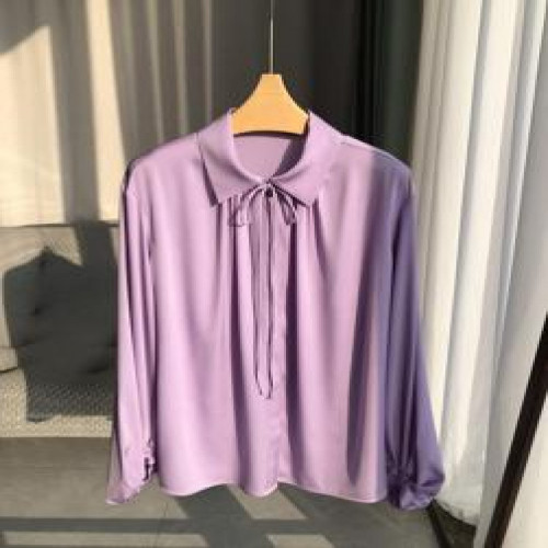 여성용 긴소매 블라우스